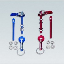 Universal OMP Quick Release Hood Pins - Red