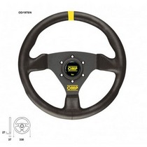 Universal OMP Trecento Steering Wheel in Black Suede Leather