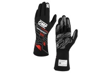 Universal OMP Sport Gloves - Sport Gloves FIA 8856-2018 MY2025 Black / Red - M