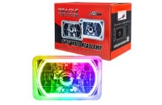 Universal Oracle ORL Headlight Assemblies - Pre-Installed Lights 4x6 IN. Sealed Beam - ColorSHIFT Halo