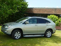 2007-2009 Lexus RX350, 2007-2009 Lexus RX400 Hybrid  Owens GlaStep Custom Molded Fiberglass Running Boards 