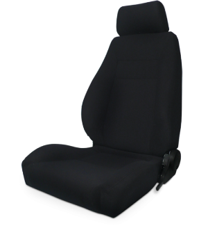 All Jeeps (Universal), Universal - Fits All Vehicles Procar Racing Seat - Elite Series 1100, Black Velour (Left)