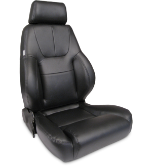 All Jeeps (Universal), Universal - Fits All Vehicles Procar Racing Seat - Elite Lumbar Series 1200, Black Leather (Right)