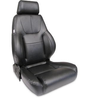 All Jeeps (Universal), Universal - Fits All Vehicles Procar Racing Seat - Elite Lumbar Series 1200, Black Vinyl (Right)