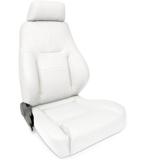 All Jeeps (Universal), Universal - Fits All Vehicles Procar Racing Seat - Elite Lumbar Series 1200, White Vinyl (Right)