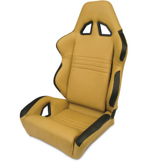 All Jeeps (Universal), Universal - Fits All Vehicles Procar Racing Seat - Rave Series 1600, Beige Vinyl (Left)