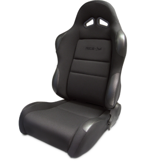 All Jeeps (Universal), Universal - Fits All Vehicles Procar Racing Seat - Sportsman Series, Black Velour Inside, Black Velour Wings & Side Bolsters (Left)