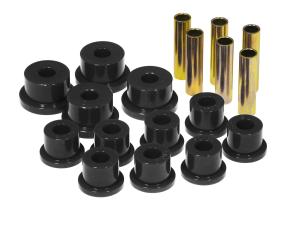 85-88 Suzuki Samurai Prothane Leaf Spring Bushings - Front/Rear Spring Eye and Shackle (Black)
