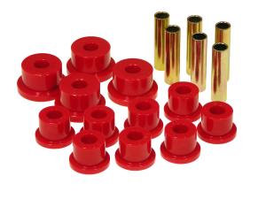 85-88 Suzuki Samurai Prothane Leaf Spring Bushings - Front/Rear Spring Eye and Shackle (Red)