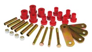 1962-1976 Dodge Dart, 1962-1976 Dodge Demon, 1962-1976 Plymouth Barracuda, 1962-1976 Plymouth Duster, 1962-1976 Plymouth Valiant Prothane Rear Leaf Spring Bushings and Shackles - Red