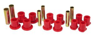 1992-1998 Ford E-250 Econoline , 1992-1998 Ford E-350 Econoline Prothane Rear Leaf Spring Bushings - Red