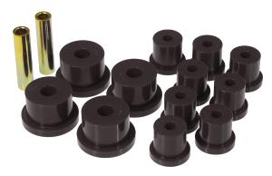 1964-1973 Ford Mustang  Prothane Rear Leaf Spring and Shackle Bushings Kit - 1/2 Inch ID Shackle - Black