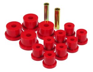 1964-1966 Ford Mustang  Prothane Rear Leaf Spring Eye and Shackle Bushings - 9/16 ID Shackle - Red
