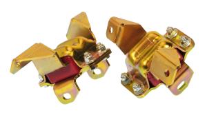 1963-1967 Ford Fairlane , 1963-1969 Mercury Comet , 1966-1968 Ford Falcon , 1967-1972 Mercury Cougar  Prothane Motor Mounts - 351 V8 - Red
