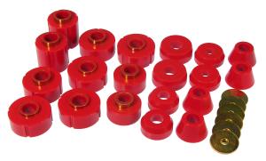 1973-1974 Chevrolet Blazer  Prothane Body Mount Bushings and Radiator Support Bushings - Red