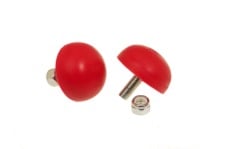 Universal Prothane PRO Bump Stops - Red - Universal Bump Stop 11/16X1 5/8 Dia Btn