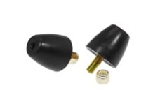 Universal Prothane PRO Bump Stops - Blk - Universal Bump Stop 1 9/16X1 5/8 Cone - Black