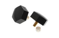 Universal Prothane PRO Bump Stops - Blk - Universal Bump Stop 7/8 X 2 1/4in Dia. Hex - Black