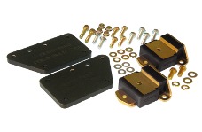 Universal Prothane PRO Engine Mounts - Blk - GM Truck LS1 Adapter Plate Kit - Black