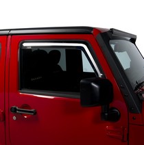 07-15 Jeep Wrangler JK Putco Element Tinted Window Visor - Front Only
