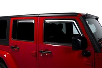 07-15 Jeep Wrangler JK 4 Door Putco Element Tinted Window Visor