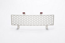 11-16 Ford F-Super Duty Putco Bumper Grille Insert - Stainless Steel, Punch Design