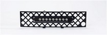 11-14 Ford F150 Putco Bumper Grille Insert with Heater Plug Opening - Stainless Steel, Bar Style, Diamond Design