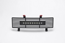 11-16 Ford F-Super Duty Putco Bumper Grille Insert - Stainless Steel, Bar Style