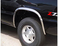 00-04 Chevrolet Suburban, 00-04 GMC Yukon XL, 99-05 Chevrolet Silverado, 99-05 GMC Sierra Putco Fender Trim - Full Trim Complete Set (Stainless Steel)