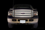 05-07 Ford Super Duty Putco Bolt-Over Grilles - Punch Stainless Steel w/ Side Vents