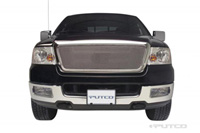 04-08 Ford F150 Light Duty (except Heritage) Putco Bolt-Over Grilles - Liquid Mesh Covering Logo