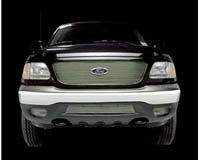 04-05 F-150 Light Duty Bar Grill (6pc/doesnt cover bumper) (Except Heritage) Putco Bolt-Over Grilles - Shadow w/ Logo Cut Out