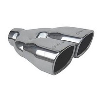 All Cars (Universal) Pypes Stainless Steel Polished Exhaust Tip - Slant Cut - Rolled Edge - 2.5