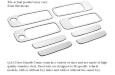 1992-1998 BMW 3 Series QAA 8 piece Stainless Steel Door Handle Accent Trim
