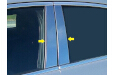 2013-2018 Cadillac ATS QAA 6 piece Stainless Steel Pillar Post Trim