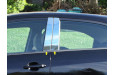 2012-2017 Kia Rio QAA 6 piece Stainless Steel Pillar Post Trim