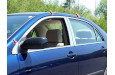 2003-2008 Toyota Corolla QAA 6 piece Stainless Steel Window Trim Package, Includes Upper Trim only, NO Pillar Posts