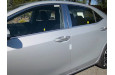 2014-2019 Toyota Corolla QAA 4 piece Stainless Steel Window Sill Trim Set