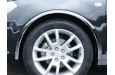 2008-2012 Chevrolet Malibu QAA 4 piece Molded Stainless Steel Wheel Well Fender Trim Molding, fits without OE plastic flare from the factory
