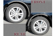2017-2019 Chevrolet Cruze QAA 12 piece Stainless Steel Wheel Well Accent Trim With 3M adhesive installation