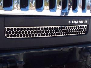 06-09 Hummer H3 QAA Z-Grille Cover - Stainless Steel