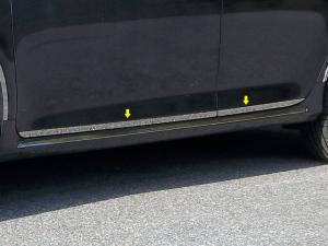 2012 Toyota Camry 4 Door QAA Lower Rocker Panel Trims - On Doors with Trims Crease (1