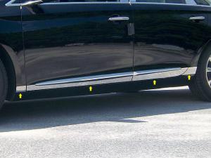 13 Cadillac XTS 4 Door QAA Lower Rocker Panels with Cut Out Factory Trims (2-3 3/8)