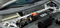 93-04 Boxster 986 (incl. S), 98-04 996 Carrera, Carrera S, Turbo Racing Dynamics Strut Bars - Front, Billet Design