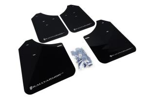 Subaru Impreza 2002-2007 RS, 2.5i, WRX, STI Rally Armor Mud Flaps - Black/Silver Logo