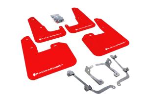 Subaru STI Hatchback 2008-2014 STI Hatchback Rally Armor Mud Flaps - Red/White Logo
