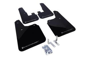 Subaru Outback 2010-2014 2.5i, 3.6R Rally Armor Mud Flaps - Black/Silver Logo