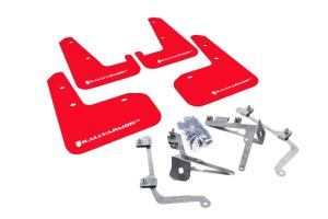 Subaru WRX & STI Sedan 2011-2014 WRX Sedan, STI Sedan Rally Armor Mud Flaps - Red/White Logo