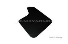 Universal Rally Armor RAL Basic Blk Flap/Blk Logo - Universal Fit (No Hardware) Basic Black Mud Flap w/ Black