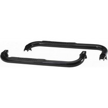 87-06 Jeep Wrangler Rampage Body Side Guards with Step (Black Powder Coat)